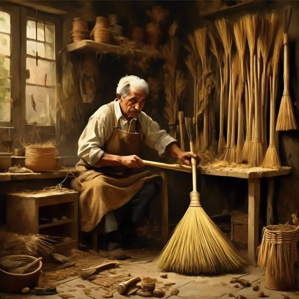 The broom maker – Francisco Herrera